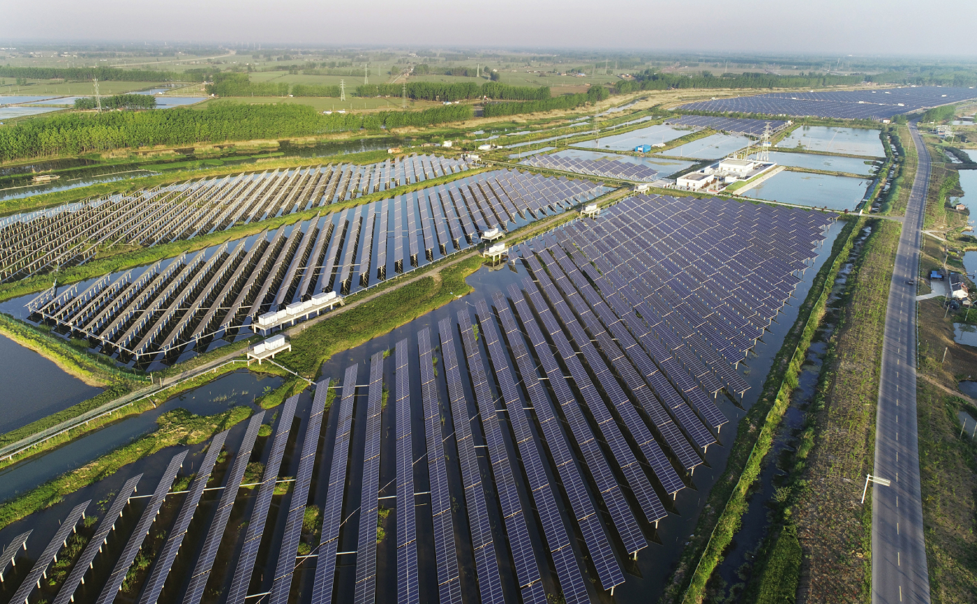 金湖美丽渔光互补绿色生态走廊