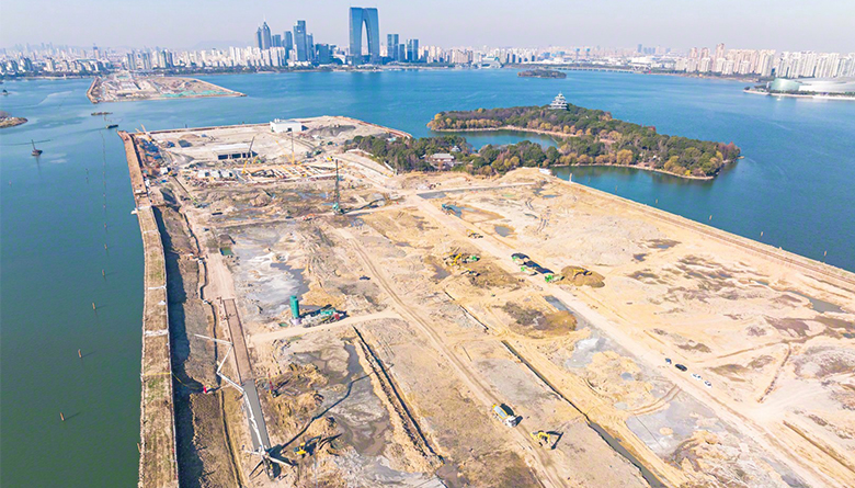 苏州金鸡湖隧道完成主线工作七成